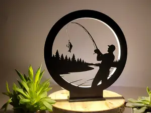 Ringlampe Ringlicht Angler Fischer