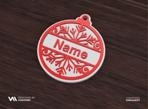 Christmas Ornament Name Customize