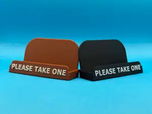 Business Card Holder with Please Take One sign