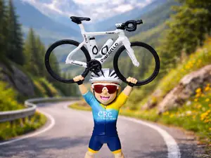Cyclist Victory Figurine STL 3D Print