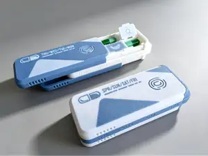 Dual Sliding Lid Portable 7-Day Pill Case PLUS