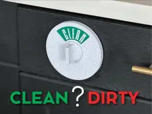 Dishwasher Clean or Dirty Dial Switch Sign