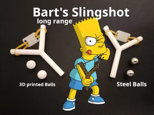 Bart Simpsons SlingShot with Ammo