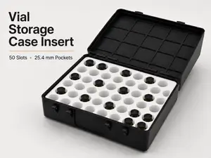 Vial Storage Case Insert 50 Slot 25.4 mm