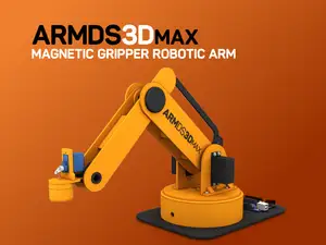 BIG ROBOTIC ARMDS3Dmax WITH MAGNETIC GRIPPER