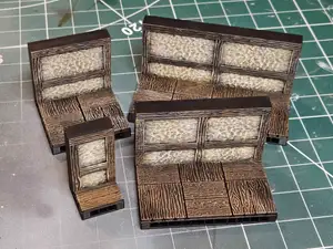 OpenForge Wooden Wall Tiles (Stucco)