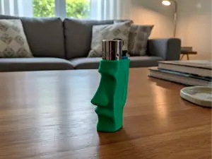 Moai Statue Clipper Lighter Case