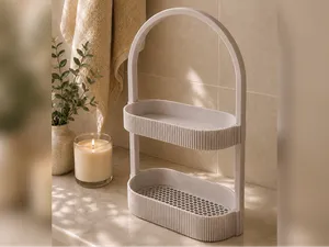 Bathroom Organizer Shelf – 2 Tier Storage