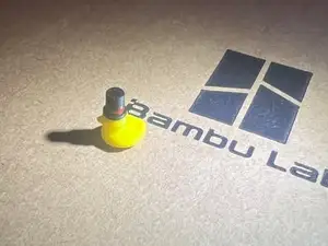 Tiny duck wearing a top hat