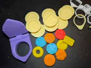 Play doh cookie press with casting molds