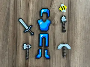 Minekraft fridge magnet