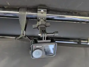 Action cam ball head mount for Handlebar or boat