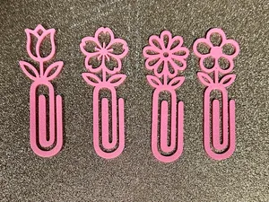 Floral Paperclip Bookmarks – Cute Flower Set