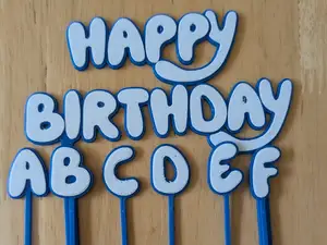 Bluey Birthday Cake Topper Customizable!