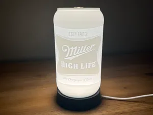 Miller High Life Can (Lighted Lithophane)