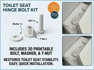 Toilet Seat Hinge Bolt Replacement