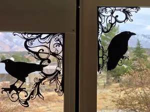 Raven Window Silhouettes