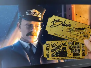 Polar express train golden tickets