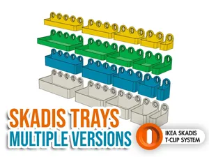 Tray Series for IKEA SKADIS (T-Clip system)