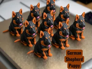 German shepherd Puppy Keychain