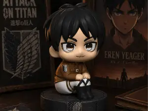Chibi Eren Yeager Attack On Titan Anime Figurine