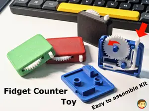 Fidget Counter Clicky and Snappy Toy Assembly Kit
