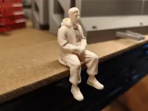 Sitting Man in Hoodie - 1:32 Casual Figure