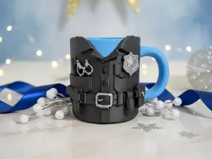 Police Uniform Desk Organizer-Tactical Pen Holder