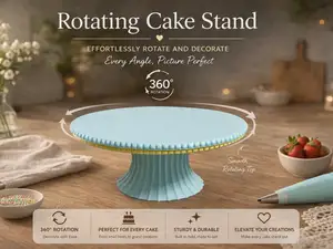 Rotating Cake Stand – 360° Silent Smooth Spin