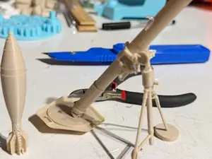 81 MM Mortar Model Set