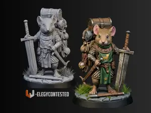 DnD Ready - Battlemaster Mice (39mm)