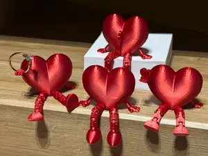 Articulated Hearts - 4 models - Valentine's Day