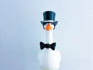 Top Hat and Bow Tie Desk Goose Gear