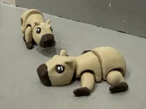 knitted articulated capybara