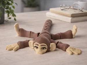 Flexi Monkey Toy – Articulated Desk Buddy