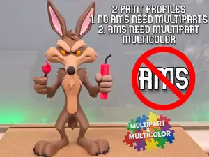Wile E. Coyote / NO AMS / AMS MULTIPART MULTICOLOR