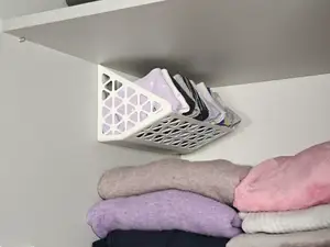 Closet side-wall mounted basket (also IKEA PAX)