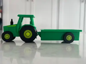 Toy Tractor with Trailer
