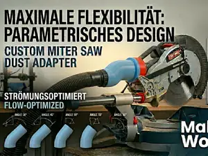 Parametric Dust Extraction Adapter Flow-Optimized