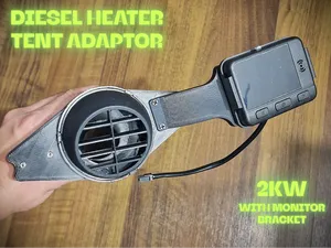 Diesel heater tent adaptor, tent vent, zip adaptor