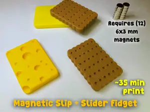 Cheese and Cracker Magnetic Slider Fidget (35 min)