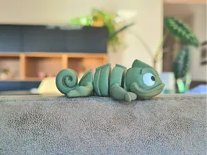 Cute little articulated Chameleon
