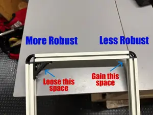 Aluminum Extrusion 20x20 90 degree corner V2