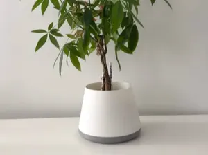 Tapered Planter with Drip Tray & Alignment Base