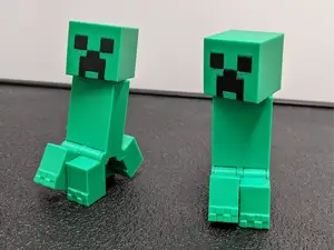 Articulated Minecraft Creeper: Print-In-Place