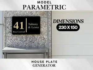 Generator for House/Apartment/Office Number Plate