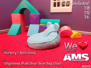 WLM - Wigiwama Plush Bear Bean Bag Chair