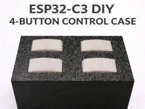 ESP32-C3 Smart Remote Case - 4 Buttons & Battery