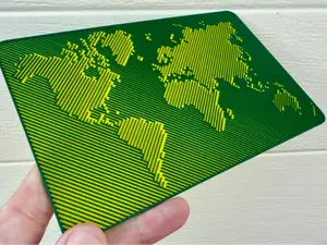Holographic Effect World Map