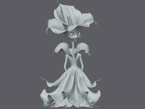 Human lady flower